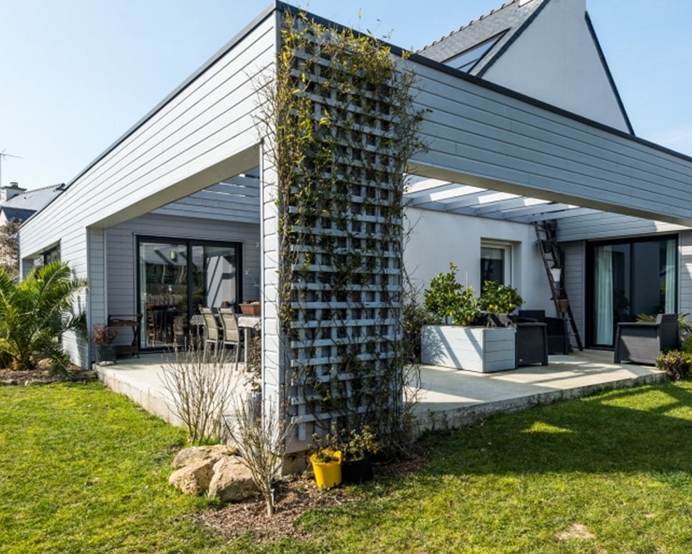 Véranda toit plat morbihan
